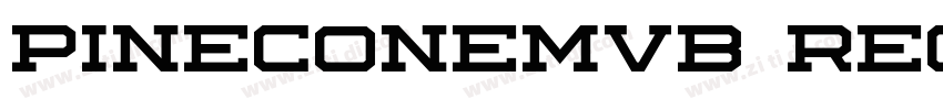 PineconeMVB Regular字体转换